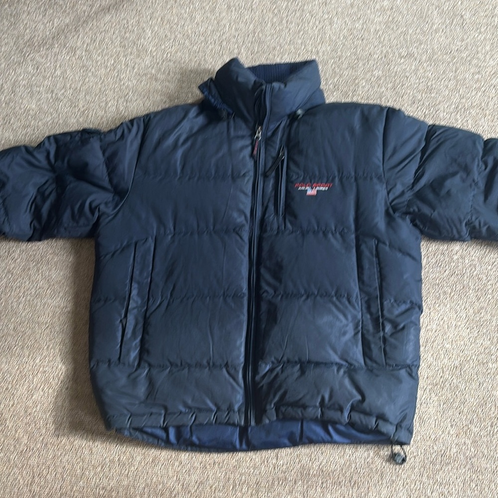 Polo navy puffer jacket